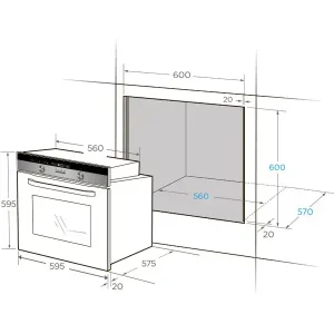 فر توکار مایدیا مدل Midea Built-in oven MO78101CX